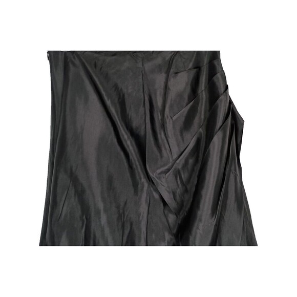 Jessica McClintock Maxi Skirt Gothic Steampunk Sz 12 Vintage Black Layers Bustle - Picture 3 of 15